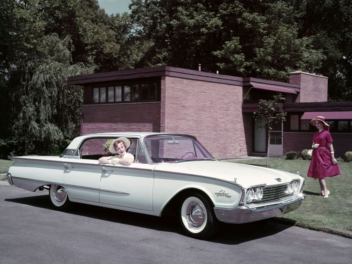 Ford Galaxie 1960. Carrosserie, extérieur. Berline sans pilier central, 2 génération