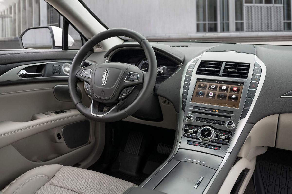Lincoln MKZ 2016. Center console. Sedan, 2 generation, restyling