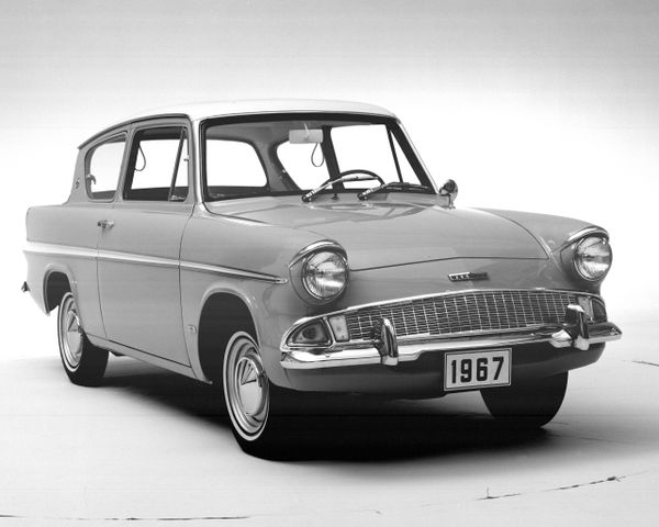 פורד Anglia ‏1959. מרכב, צורה. סדאן 2 דלתות, 4 דור