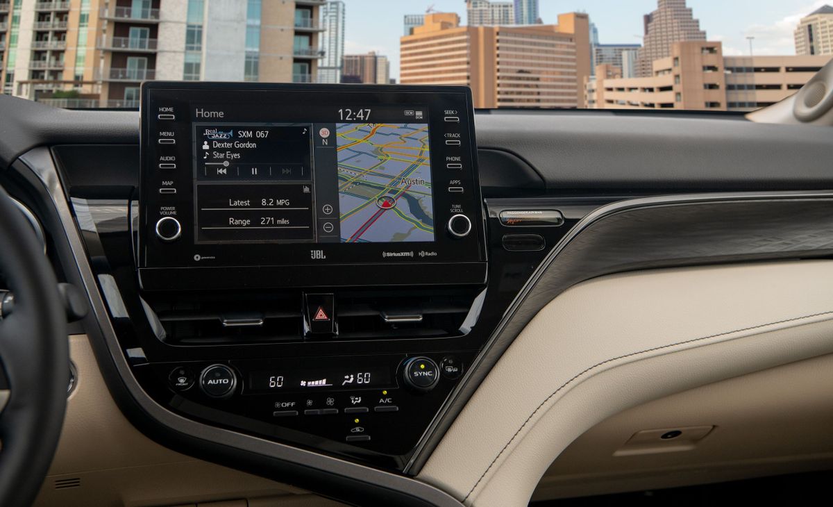 Toyota Camry 2020. Navigation system. Sedan, 8 generation, restyling