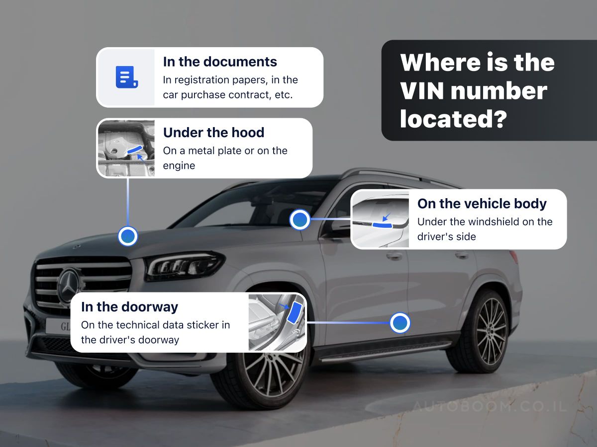 Where is the VIN number located?