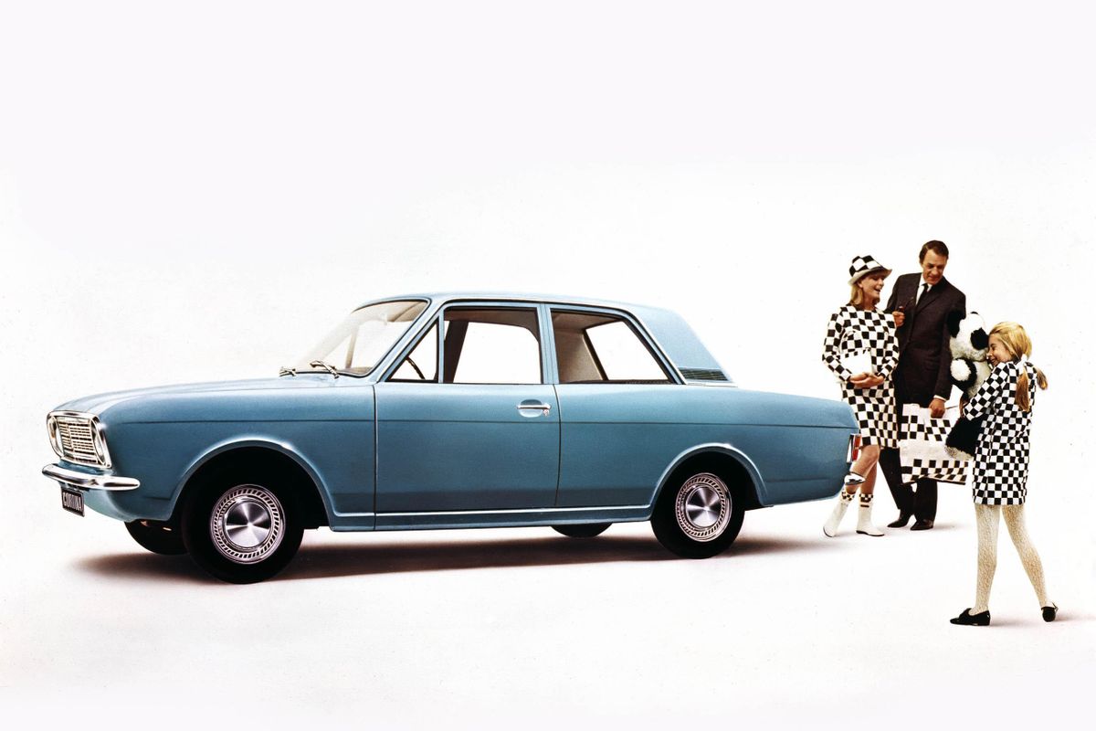 Форд Кортина 1966. Кузов, экстерьер. Седан 2 дв., 2 поколение
