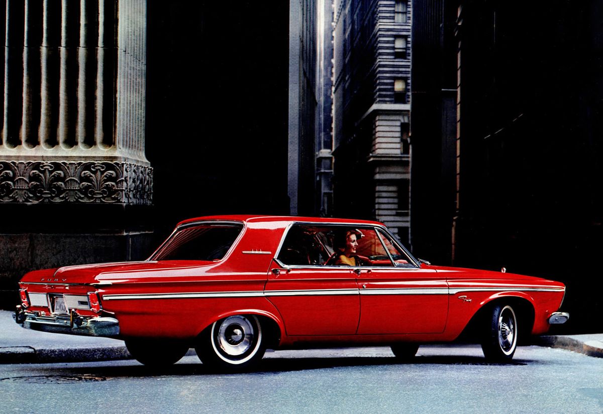 Plymouth Fury 1962. Carrosserie, extérieur. Berline sans pilier central, 3 génération