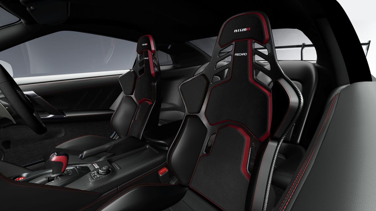 Nissan GT-R 2023. Front seats. Coupe, 1 generation, restyling 4