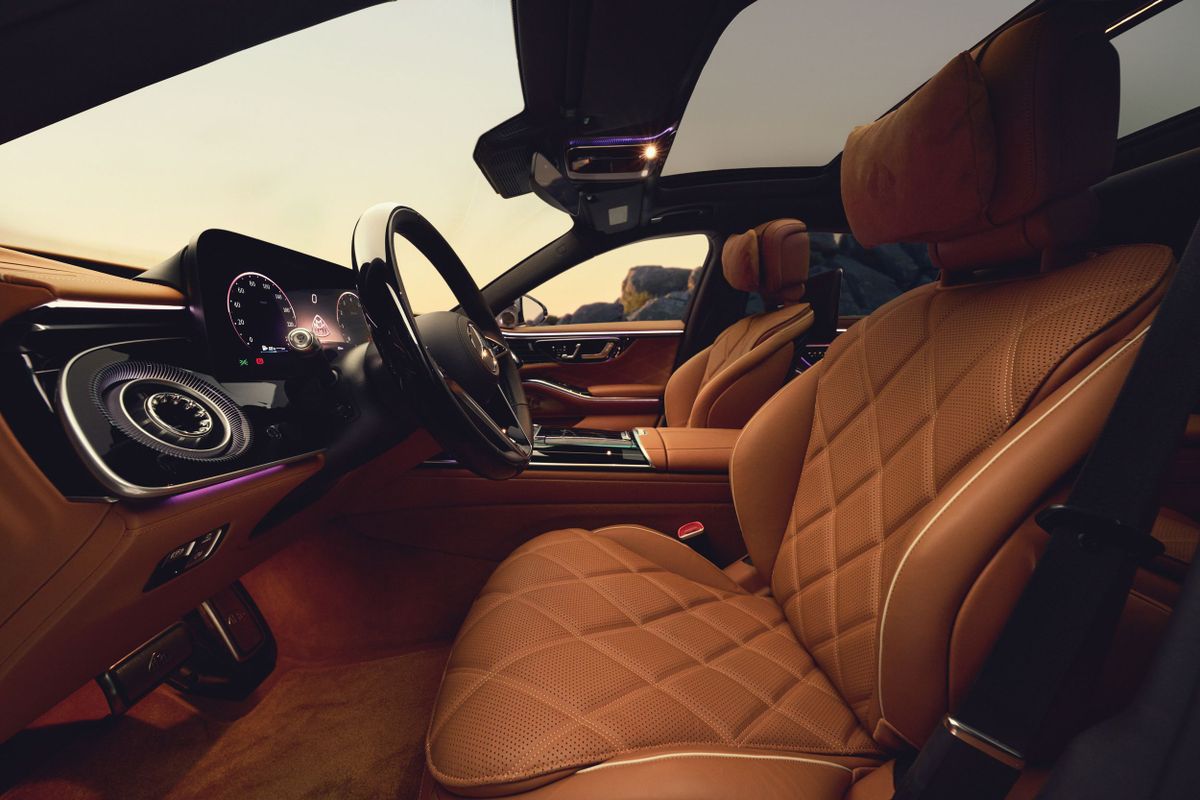 Mercedes Maybach S-Class 2026. Передние сидения. Седан, 2 поколение, рестайлинг