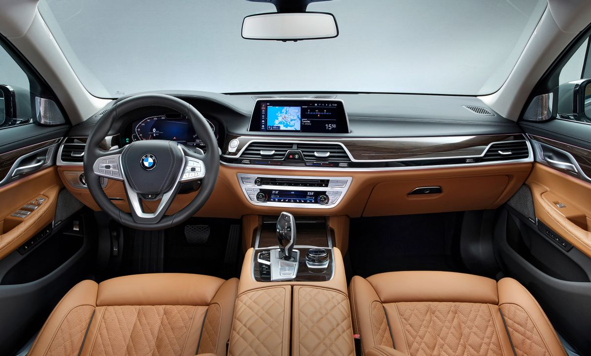 BMW 7 series 2019. Front seats. Sedan, 6 generation, restyling