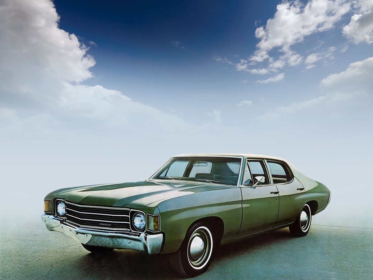 Chevrolet Malibu 1972. Carrosserie, extérieur. Berline, 3 génération