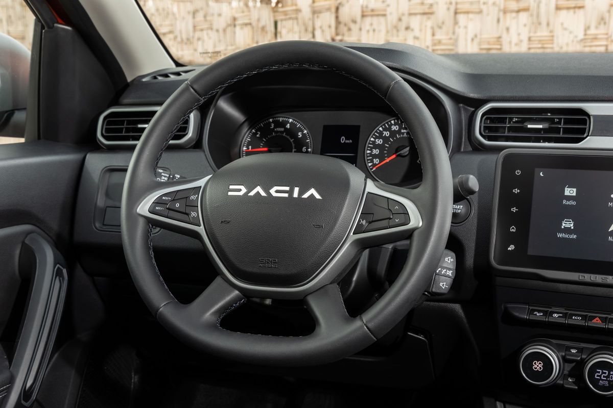 Dacia Duster 2022. Steering wheel. SUV 5-doors, 2 generation, restyling 2