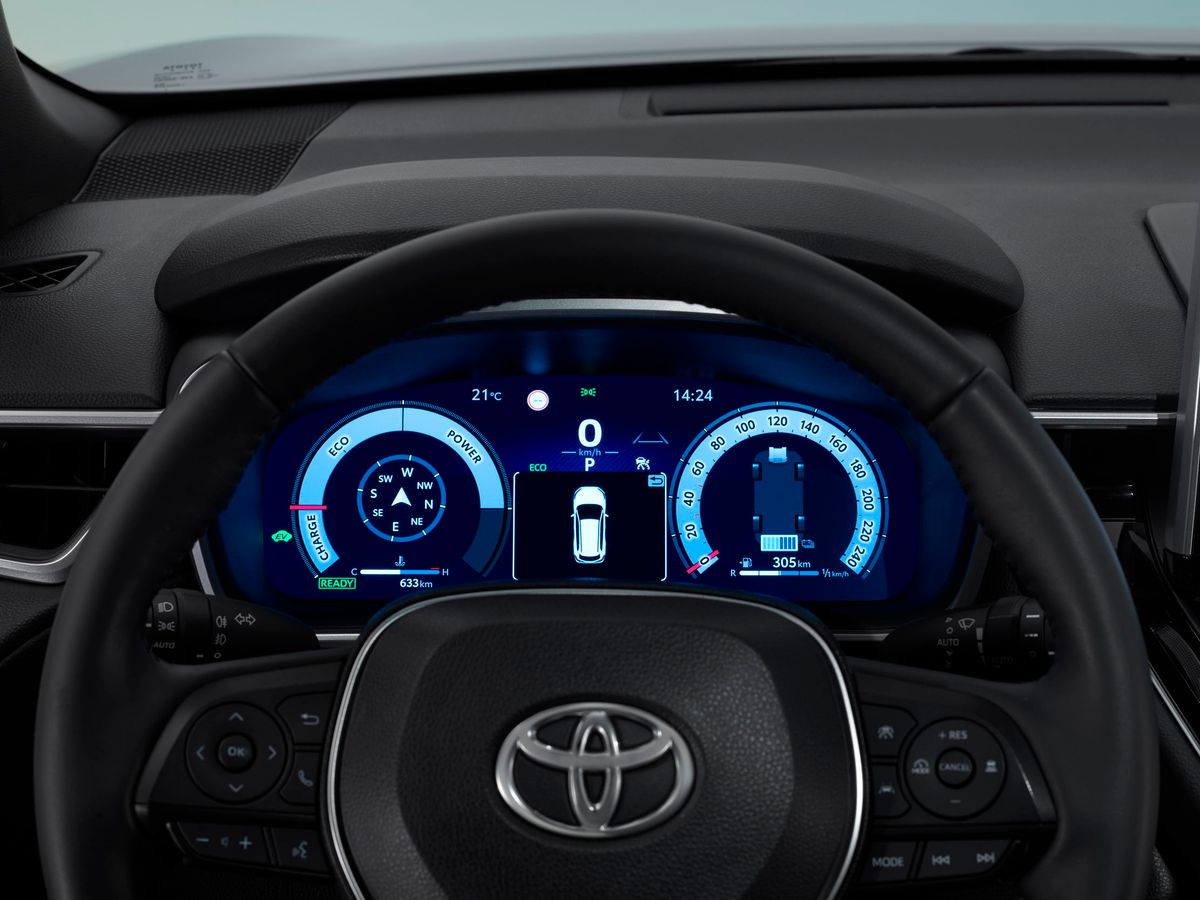 Toyota Corolla Cross 2025. Панель приборов. Внедорожник 5 дв., 1 поколение, рестайлинг 2