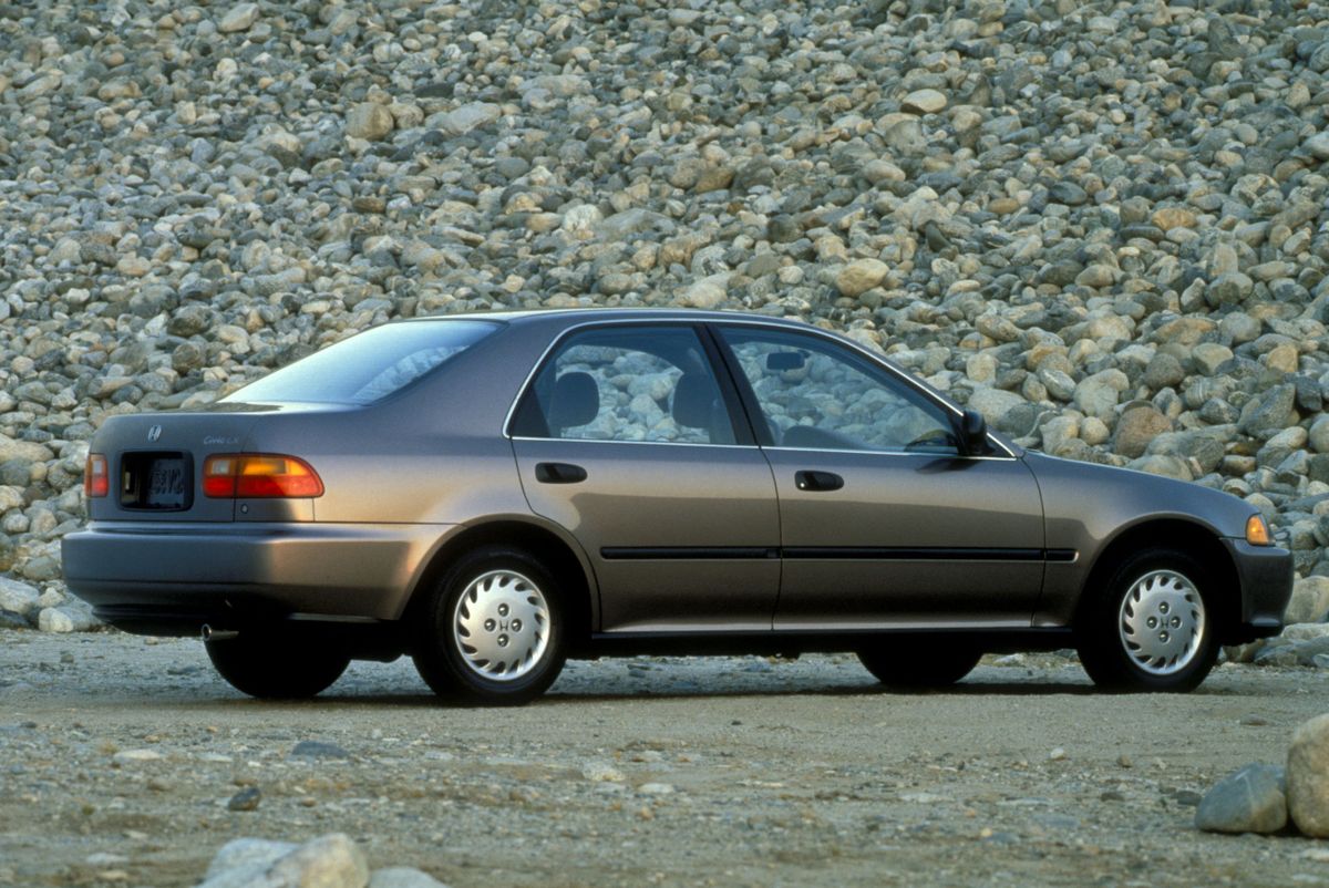 Honda Civic (USA) 1991. Carrosserie, extérieur. Berline, 5 génération