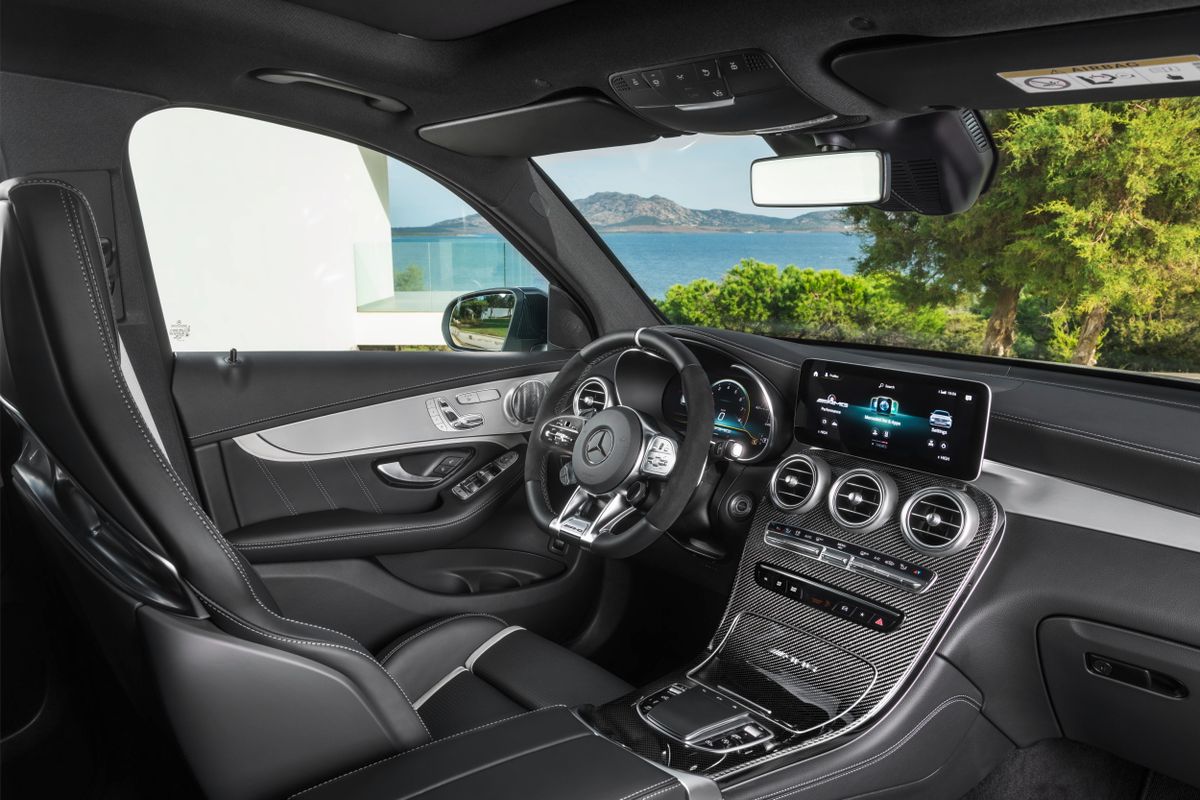 Mercedes GLC AMG 2019. Console centrale. VUS 5-portes, 1 génération, restyling