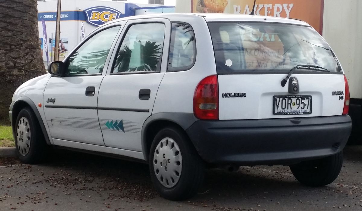 Holden Barina 1997. Carrosserie, extérieur. Mini 5-portes, 3 génération