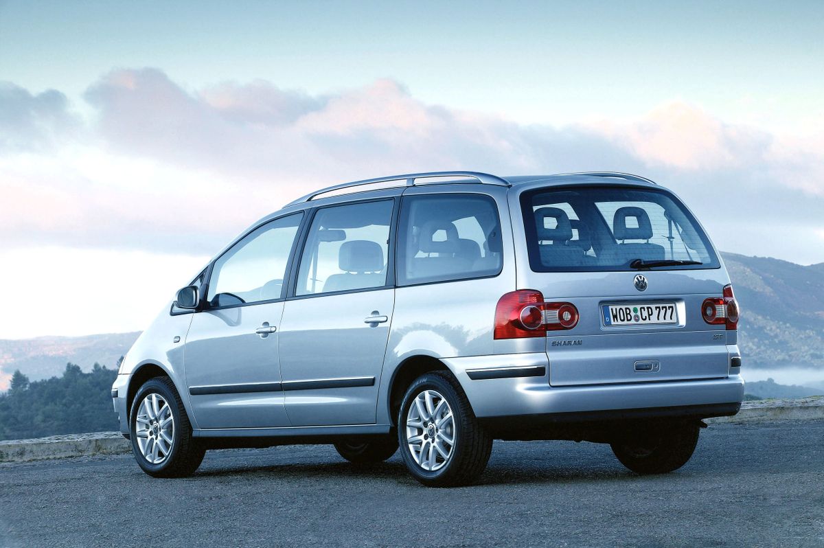 Volkswagen Sharan 2005. Carrosserie, extérieur. Monospace, 1 génération, restyling 2
