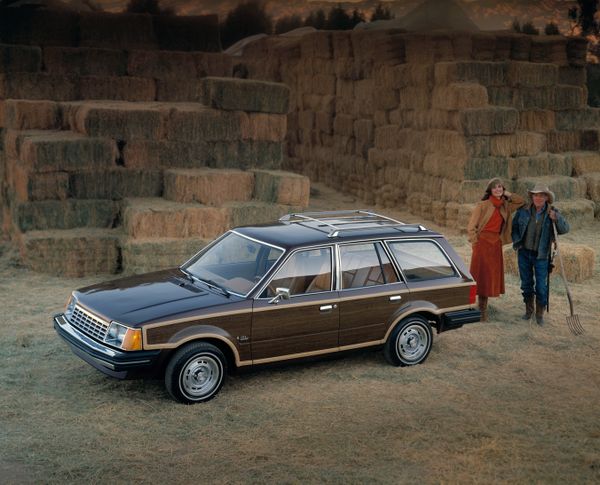 Ford Escort (North America) 1980. Carrosserie, extérieur. Break 5-portes, 1 génération