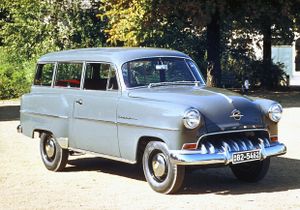 אופל אולימפיה 1953. מרכב, צורה. סטיישן 3 דלתות, 4 דור