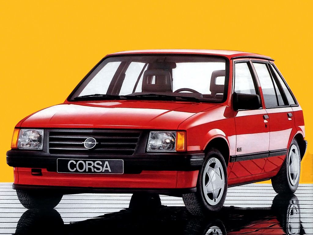 Opel Corsa 1982. Carrosserie, extérieur. Mini 5-portes, 1 génération