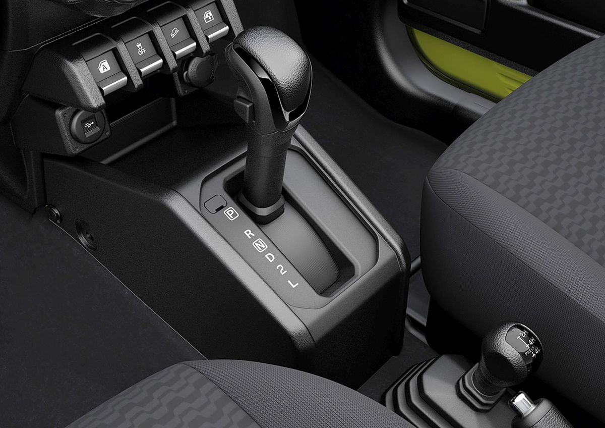 Suzuki Jimny 2018. Center console. SUV 3-doors, 4 generation