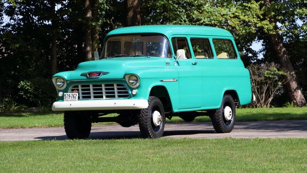 Chevrolet Suburban 1955. Carrosserie, extérieur. Break, 4 génération