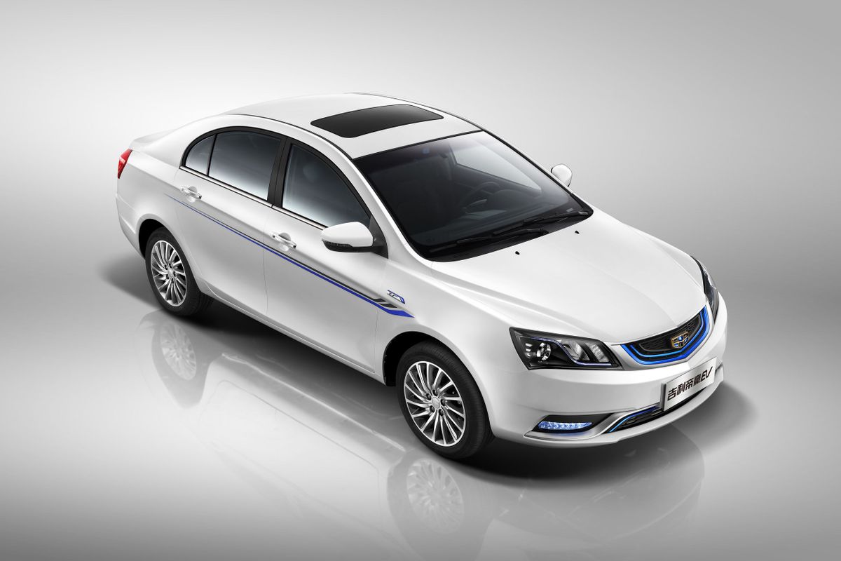 جيلي Emgrand EV 2015. الهيكل، المظهر الخارجي. سيدان, 1 الجيل