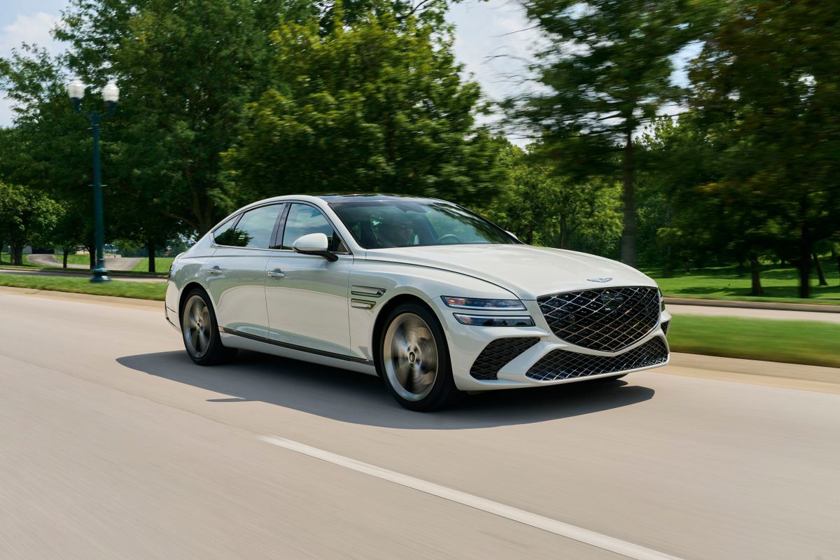 Genesis G80 2023. Кузов, экстерьер. Седан, 2 поколение, рестайлинг 1
