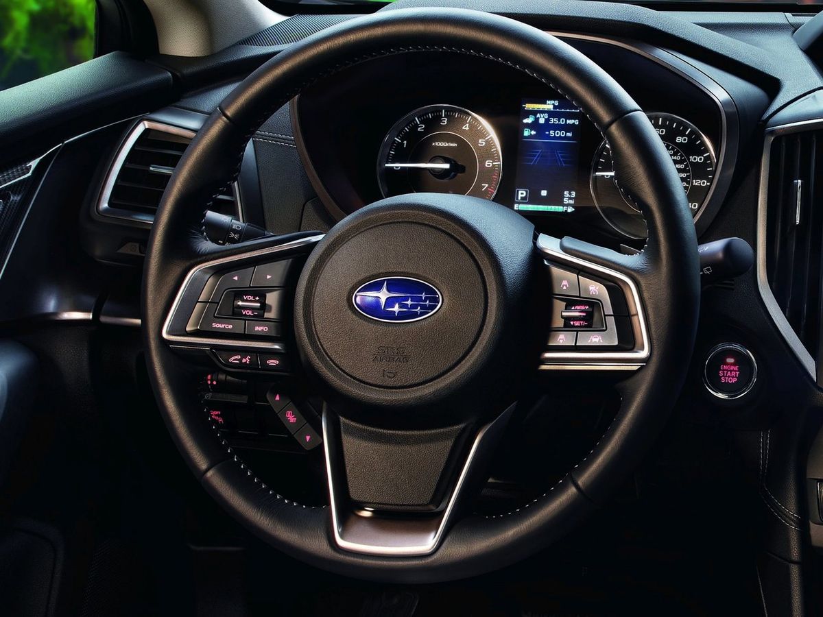 Subaru Impreza 2019. Steering wheel. Sedan, 5 generation, restyling