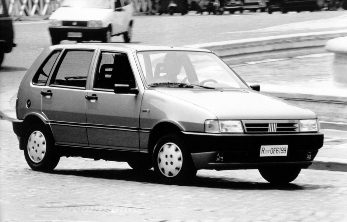 Fiat Uno 1989. Carrosserie, extérieur. Mini 5-portes, 1 génération, restyling