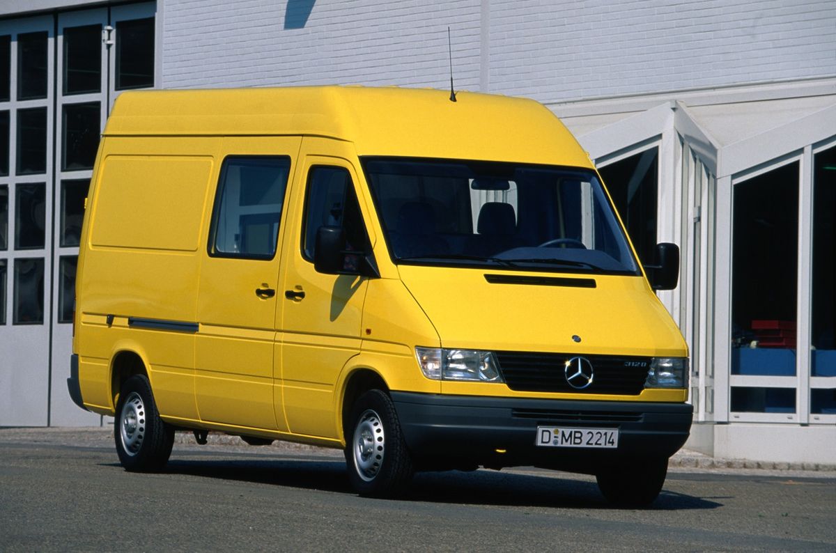 Mercedes Sprinter 1995. Carrosserie, extérieur. Fourgonnette Long, 1 génération