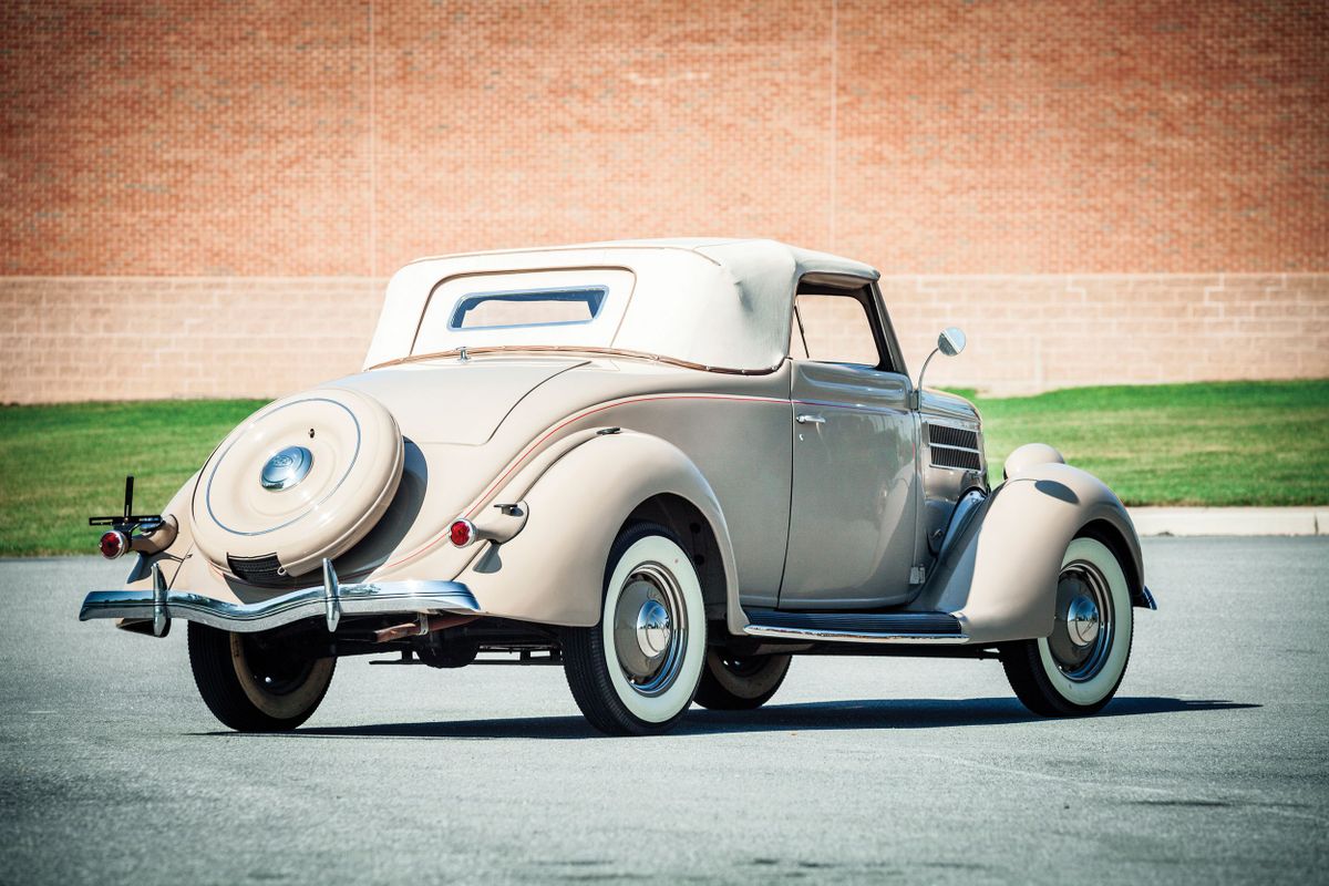 Ford V8 1936. Carrosserie, extérieur. Cabriolet, 2 génération