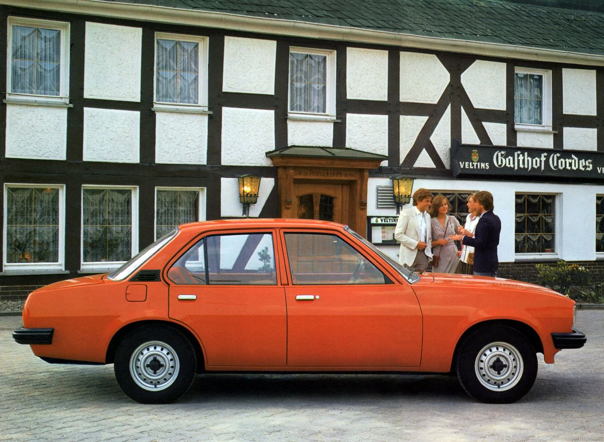 אופל אסקונה 1975. מרכב, צורה. סדאן, 2 דור