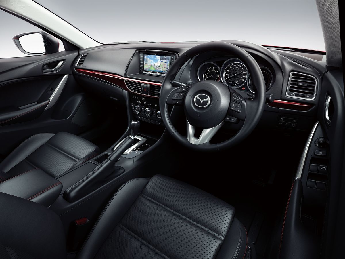Mazda Atenza 2012. Front seats. Estate 5-door, 3 generation