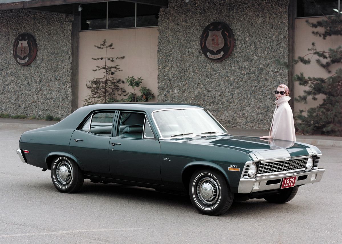 שברולט Nova 1967. מרכב, צורה. סדאן, 3 דור
