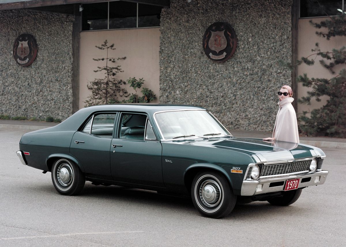 Chevrolet Nova 1967. Carrosserie, extérieur. Berline, 3 génération