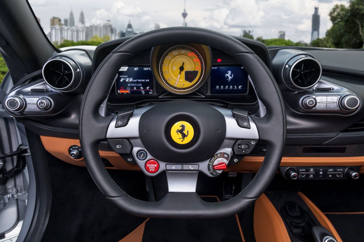 Ferrari F8 2019. Tableau de bord. Roadster, 1 génération