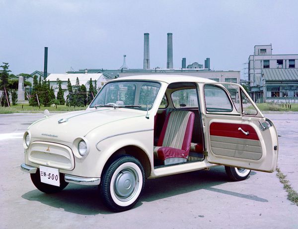 מיצובישי  500 1960. מרכב, צורה. סדאן 2 דלתות, 1 דור