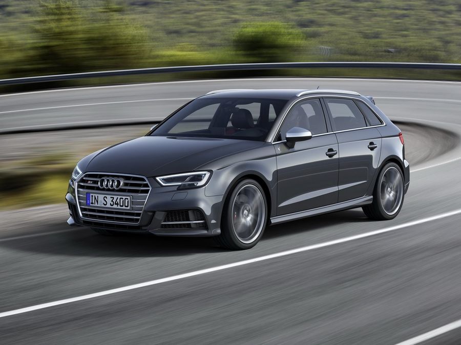 Audi S3  Hatchback. 3 generation, restyling. In production since 2016.