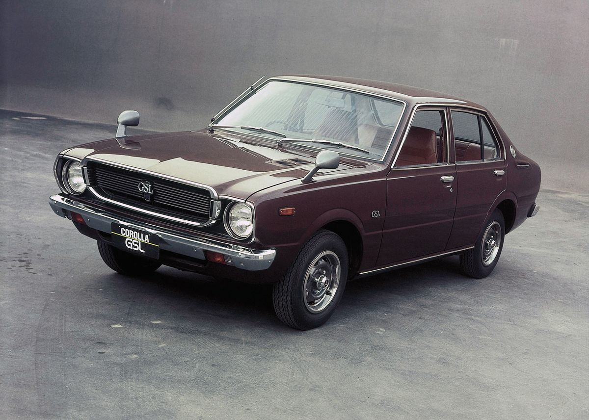 Тойота Королла 1974. Кузов, экстерьер. Седан, 3 поколение