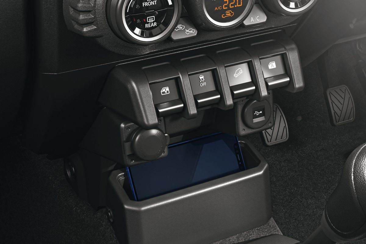 Suzuki Jimny 2023. Center console. SUV 5-doors, 4 generation
