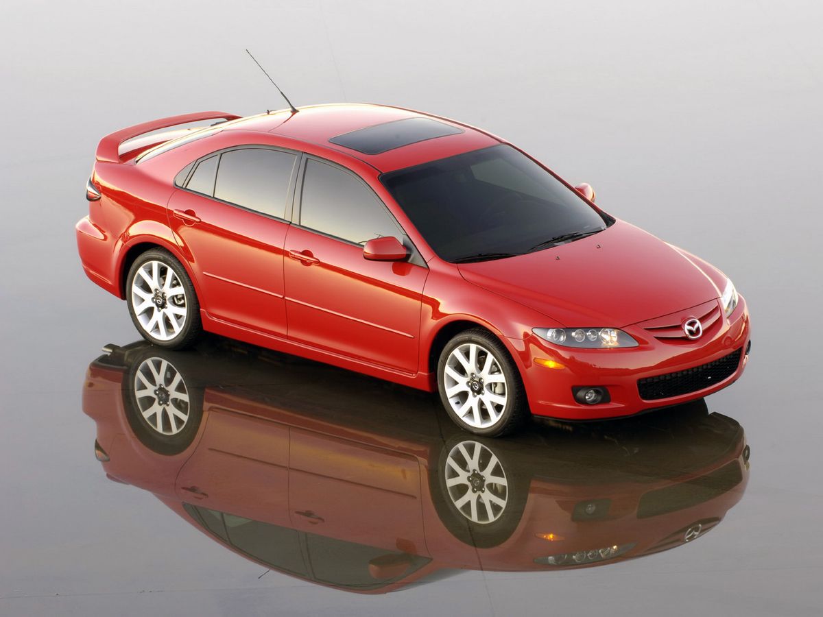 Mazda 6 2005. Carrosserie, extérieur. Liftback, 1 génération, restyling
