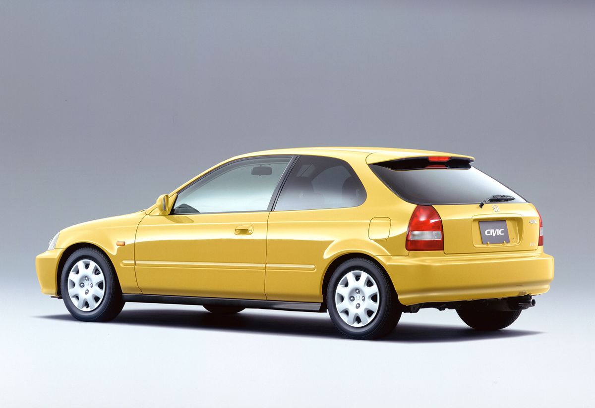 Хонда Цивик 1999. Кузов, экстерьер. Хэтчбек 3 дв., 6 поколение, рестайлинг