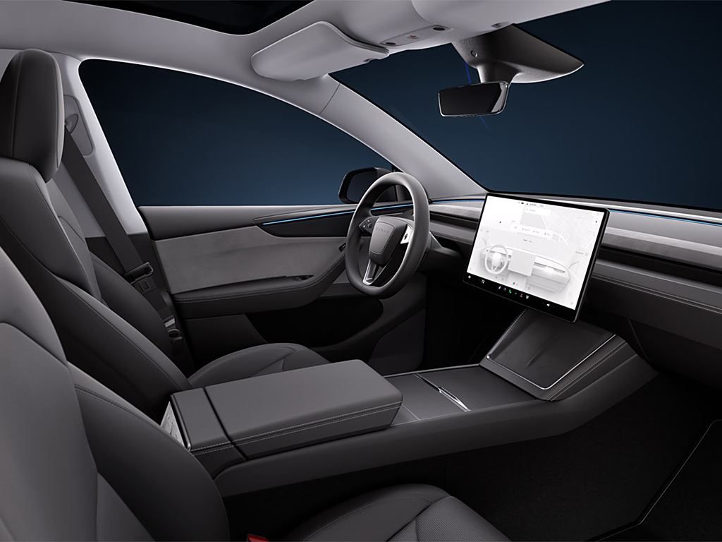 Tesla Model Y. Передние сидения.