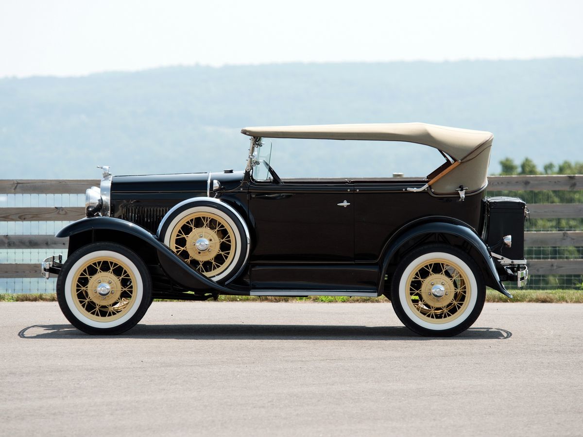 Ford Model A 1927. Carrosserie, extérieur. Phaeton, 1 génération