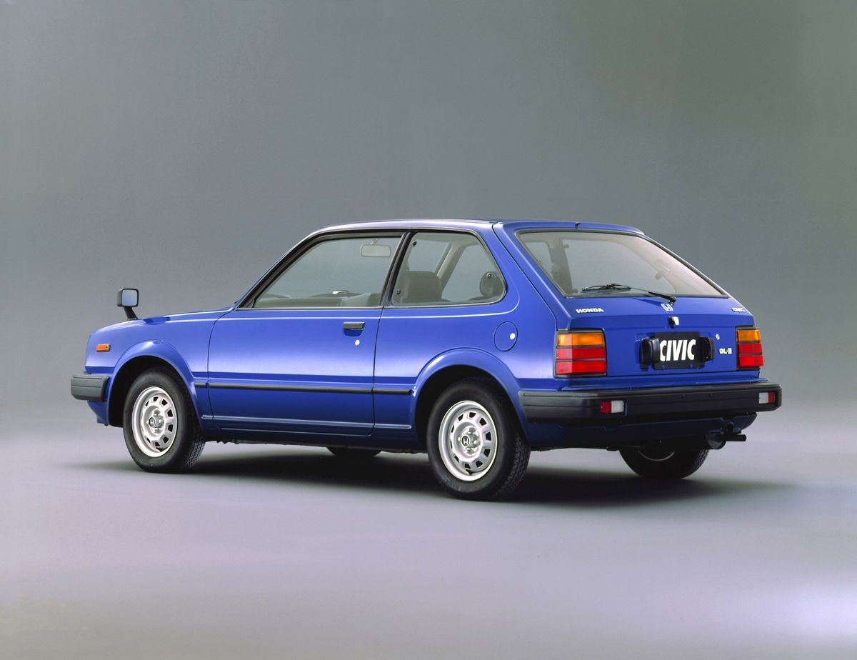 Honda Civic 1980. Carrosserie, extérieur. Mini 3-portes, 2 génération, restyling