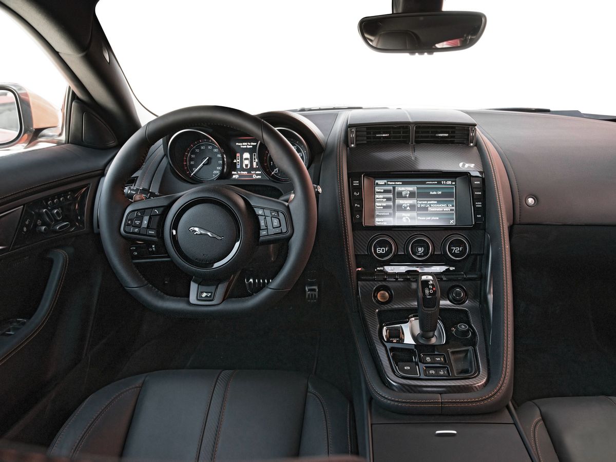Jaguar F-Type 2014. Dashboard. Coupe, 1 generation