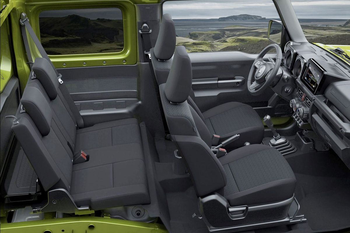 Suzuki Jimny 2018. Intérieur. VUS 3-portes, 4 génération