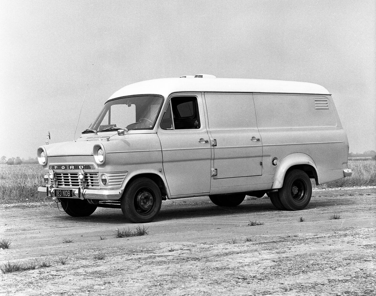 Ford Transit 1965. Carrosserie, extérieur. Fourgonnette Long, 1 génération
