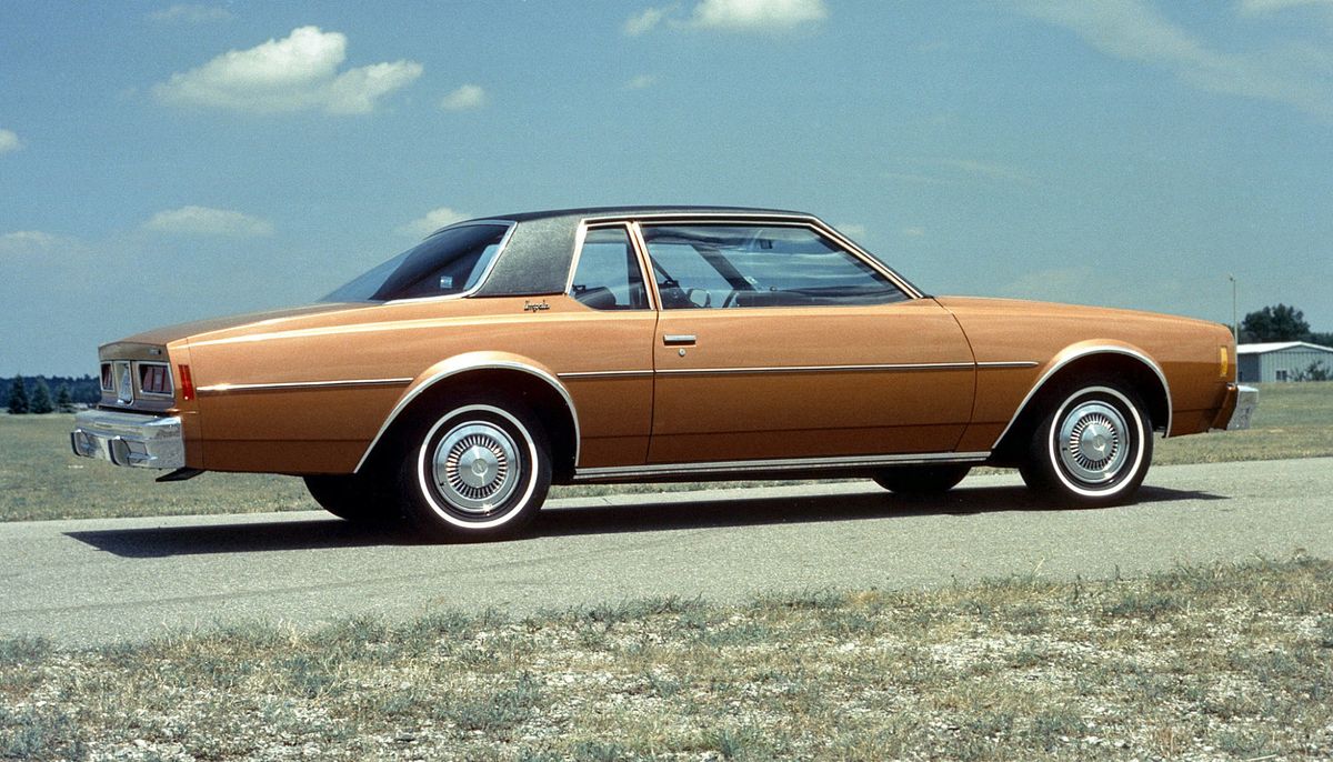 Chevrolet Impala 1977. Carrosserie, extérieur. Coupé, 6 génération