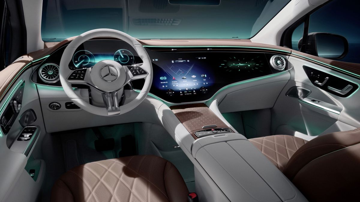 مرسيدس EQE SUV 2022. المقاعد الأمامية. SUV ٥ أبواب, 1 الجيل