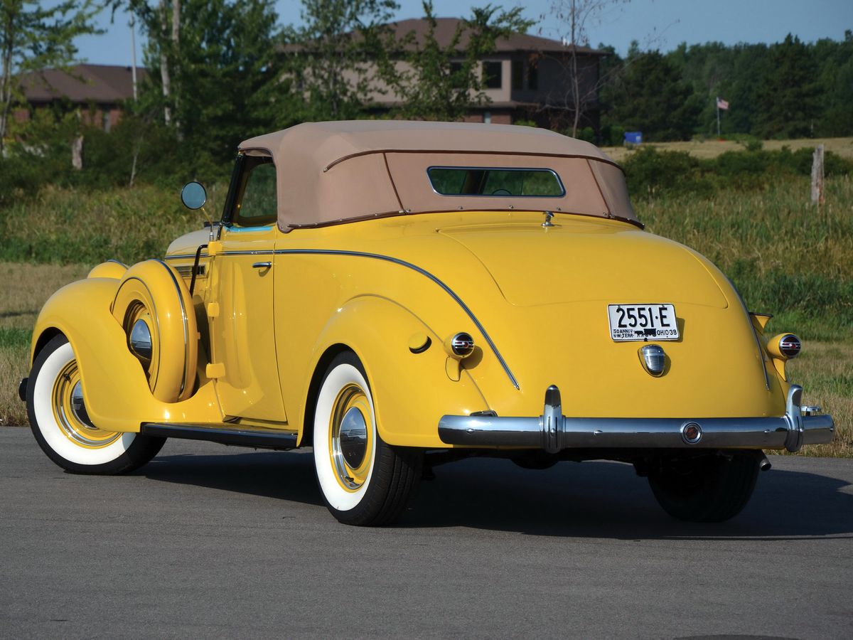 Chrysler Imperial 1937. Carrosserie, extérieur. Cabriolet, 4 génération