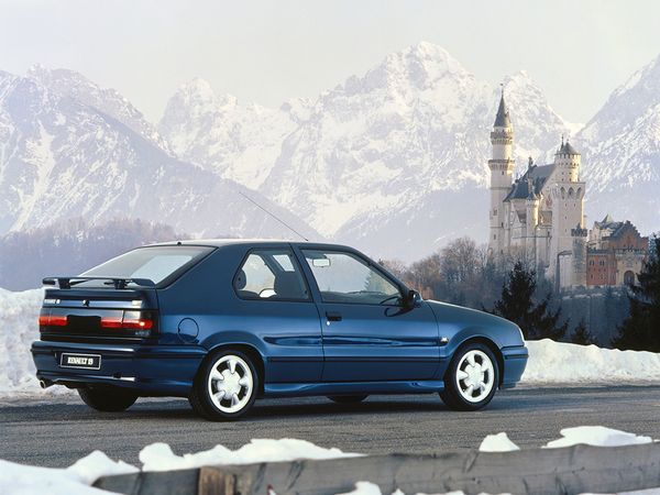 Renault 19 1992. Carrosserie, extérieur. Hatchback 3-portes, 2 génération