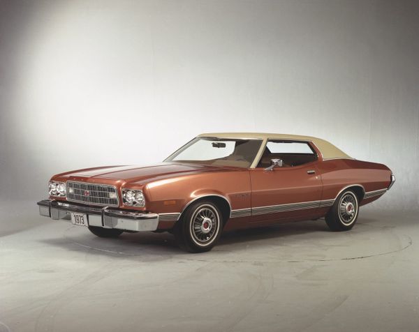 Ford Torino 1972. Carrosserie, extérieur. Coupé sans montants, 3 génération